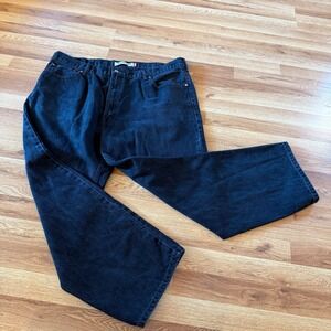 Levi's 550 Relaxed Fit Black Jeans Mens Size 44x30‎ Denim Pants